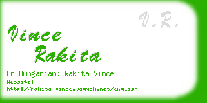 vince rakita business card